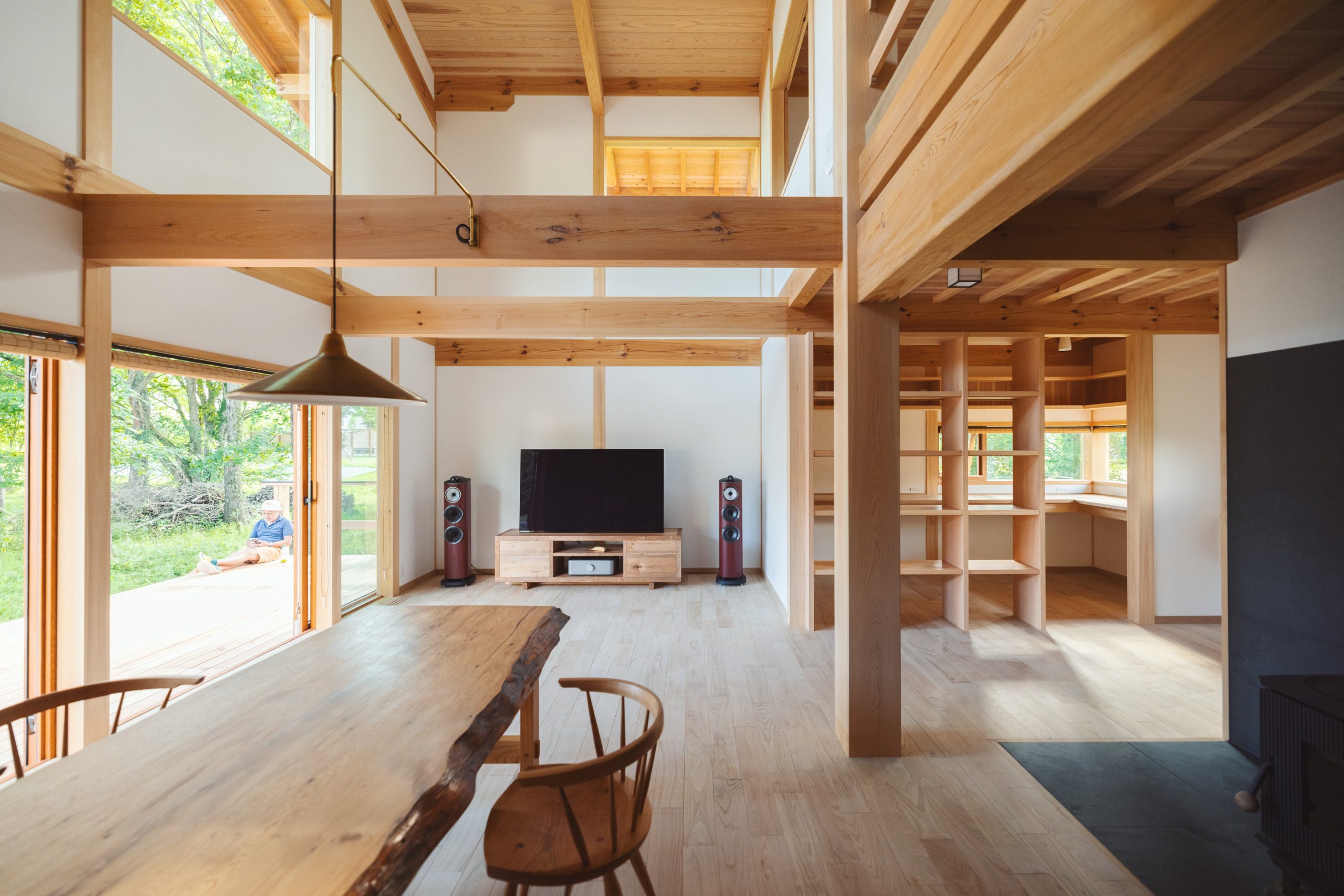 八ヶ岳 造吹き抜け 注文住宅